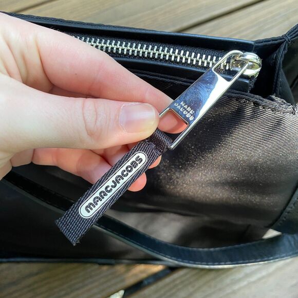 MARC JACOBS Sport Nylon and Leather Tote Color Black &‎ Pink - Picture 5 of 11